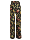 ALBERTO BIANI FLORAL PRINT SILK TROUSERS