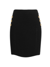 Balmain Ribbed Mini Skirt In Animal Print