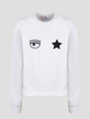 Chiara Ferragni Sweatshirt With Eye-star Logo In White