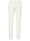 Dondup Trousers Back Pockets Belt Loops Side Pockets In White