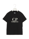 C.p. Company Logo-print Cotton Jersey T-shirt In Black