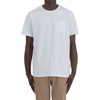 Sun 68 Sun68 T-shirt Round Solid Pocket In White