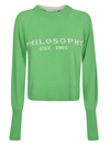 Philosophy Di Lorenzo Serafini Sweater With Logo Inlay In A1396