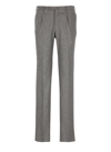 Incotex Venezia 1951 Slim-fit Worsted Wool-flannel Trousers In Grey