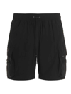 Represent Above-knee Length Cargo Shorts In Black