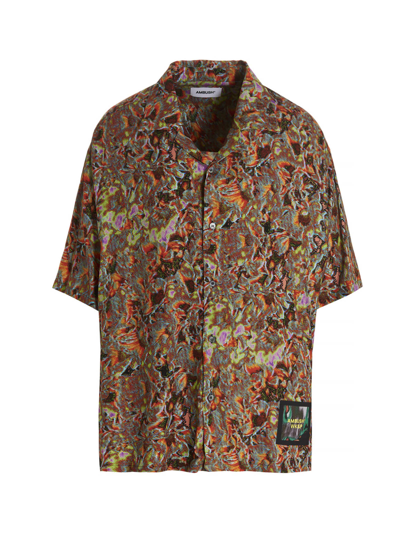 Ambush Relaxed Fit Bowling Collar Shirt In Brown