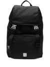 GIVENCHY MAN BACKPACK IN BLACK NYLON WITH 4G APPLICATIONS
