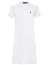 Polo Ralph Lauren Kleid Mit Zopfmuster In White