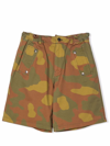 Dsquared2 Kids Cotton Shorts With Camouflage Pattern