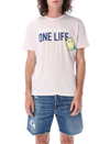 Dsquared2 One Life One Planet Smiley T-shirt With Print In Petal Pink