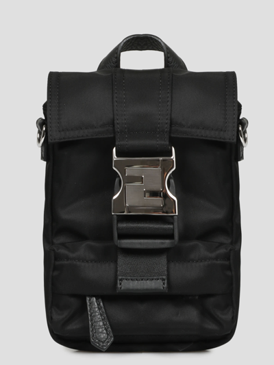 Fendi Ness Mini Backpack In Nero