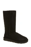 Ugg Classic Ii Genuine Shearling Lined Boot In Black Suede