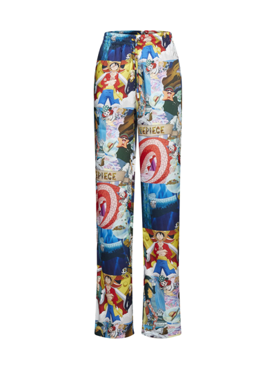 Gcds Anime-print Wide-leg Trousers In Multicolor