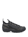 Nike Acg Air Mada Rubber-trimmed Leather And Mesh Hiking Sneakers In Black Grey