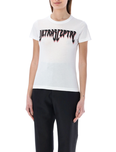 Raf Simons Graphic-print Cotton T-shirt In White