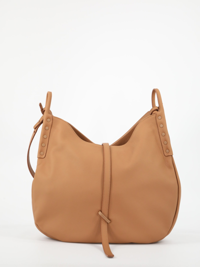 Zanellato Ima Leather Hobo Bag In Mixed Colours