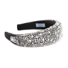 Prada Women's Crystal-embellished Satin Headband In Metal