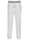 Brunello Cucinelli Stripe Detail Drawstring Track Pants In Pearl