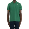 K-way Vincent Contrast Stretch Polo In Green