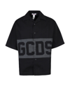 Gcds Logo-print Short-sleeved Shirt In Black