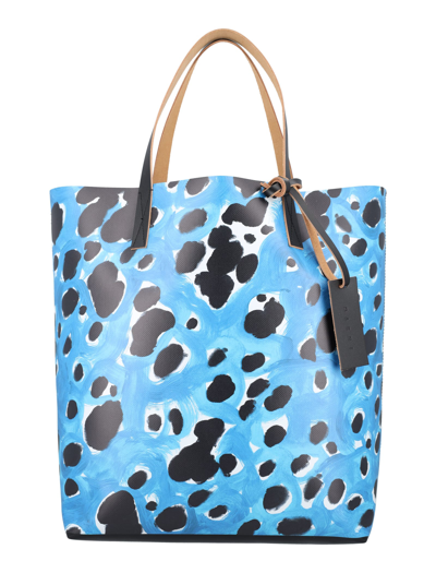 Marni "tribeca" Shopping Bag In Blue
