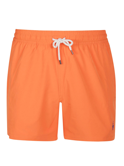 Polo Ralph Lauren Traveler Recycled Polyester Shorts In Blaze Racing Orange