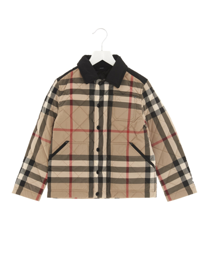 Burberry Kids' Liddesdale Padded Jacket Beige In Brown