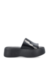 Melissa Becky Jelly Platform Slide In Black, Women's At Urban Outfitters In Black