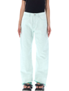 Jil Sander Workwear Straight Leg Jeans In Bright Green