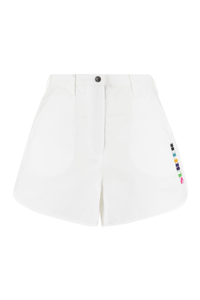 Emporio Armani Sustainability Project - Cotton Shorts In White