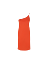 Dsquared2 Off-shoulder Knee-length Dress In Orange