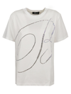 Blumarine S/s B Svarowsky Over T-shirt In White