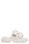 Bottega Veneta Flash Leather-trimmed Sandals In Multicolor