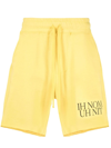 Ih Nom Uh Nit Yellow Cotton Track Shorts In Canary Yellow