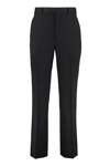 Valentino Tailored Trousers In Stretch Wool In Black