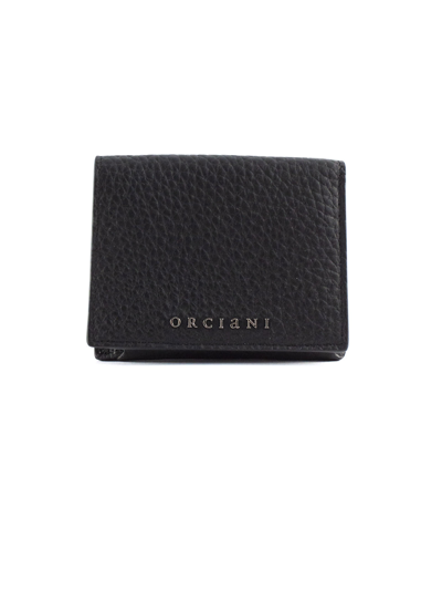 Orciani Black Soft Leather Wallet