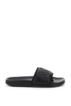 Ambush 10mm Quilted Leather Slide Sandals In Black