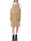 Carhartt Tan Medley Midi Dress In Dusty Brown
