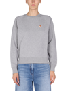 Maison Kitsuné Fox Head Patch Sweatshirt In Grigio
