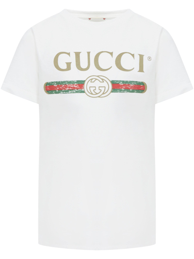 GUCCI JUNIOR VINTAGE LOGO T-SHIRT