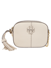 Tory Burch Mcgraw Pebbled-leather Camera Bag In Brie