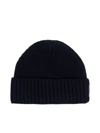 Moorer Cashmere Knitted Beanie In Embassy