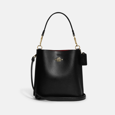 Coach Outlet Mollie Bucket Bag 22 In Black