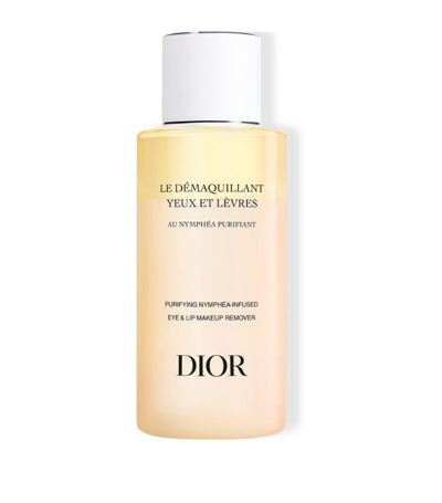 Dior Purifying Nymphéa-infused Eye & Lip Makeup Remover (125ml) In Clear