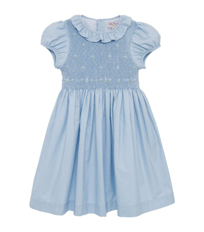 Trotters Cotton Willow Rose Dress (5-11 Years) In Blue