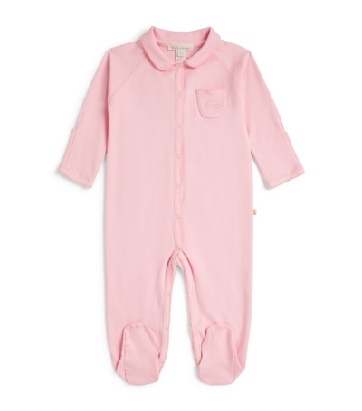 Marie-chantal Babies' Angel Wing All-in-one With Mittens (0-12 Months) In Pink