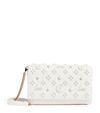 Christian Louboutin Paloma Leather Clutch Bag In White