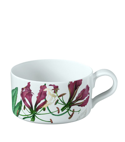 Villeroy & Boch Avarua Botanical-print Porcelain Tea Cup 230ml In Multi