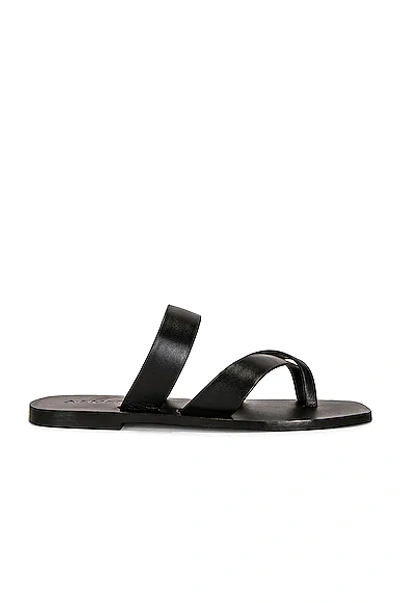 A.emery Colby Strappy Open Toe Leather Slide In Black