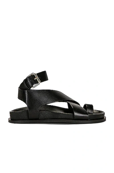 A.emery Jalen Leather Sandals In Black